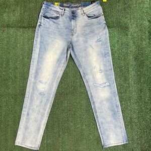 Light blue denim jeans